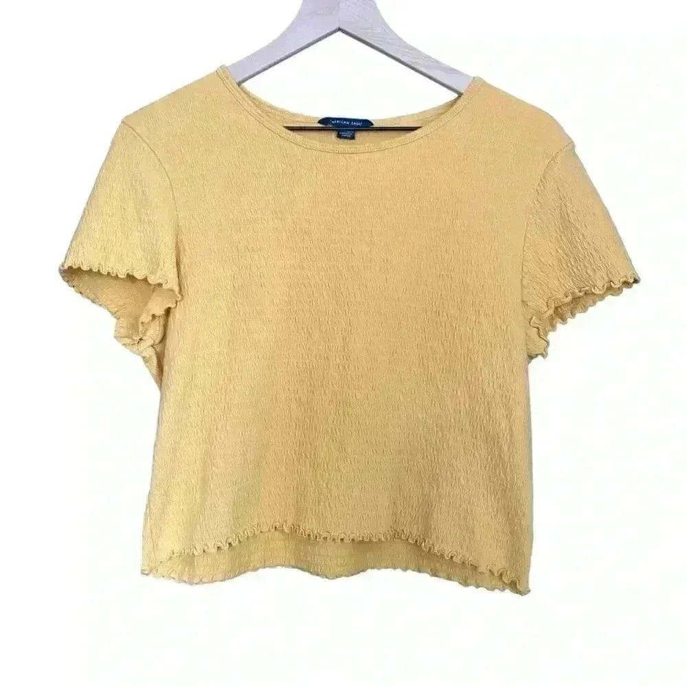American Eagle Crinkled Baby Tee